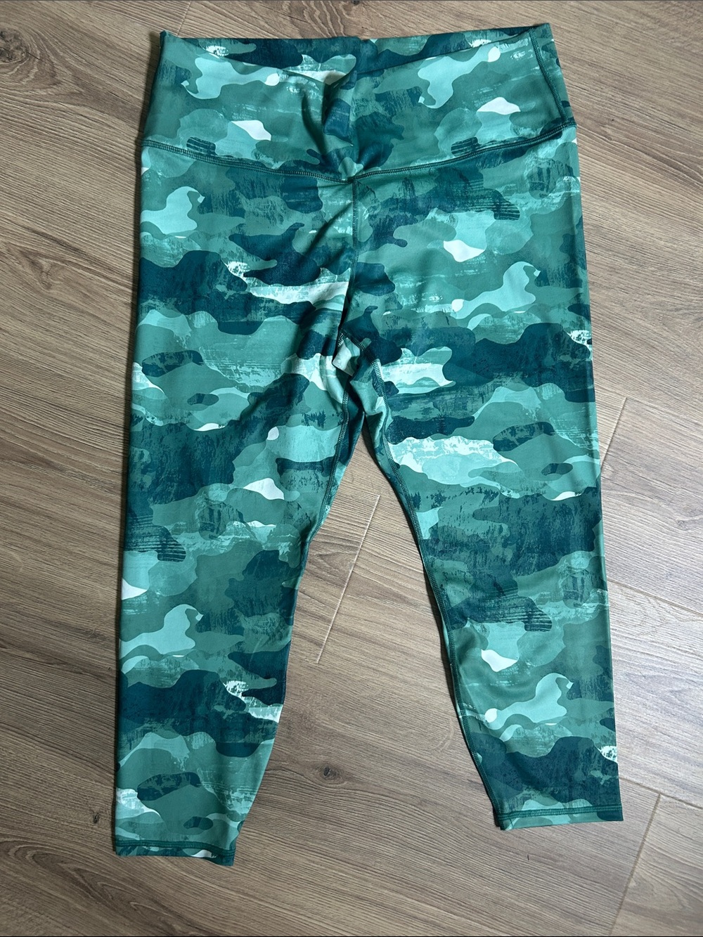Fabletics Green Camouflage Leggings